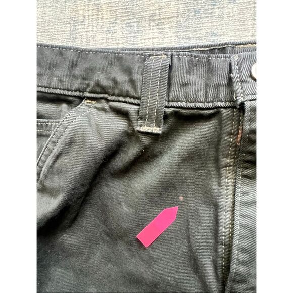 Carhartt Black Relaxed Straight Twill Dungaree Carpenter Pants 34 x 32 - Picture 7 of 7